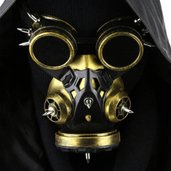 KinkHarness Masque et lunettes Splice Gold
